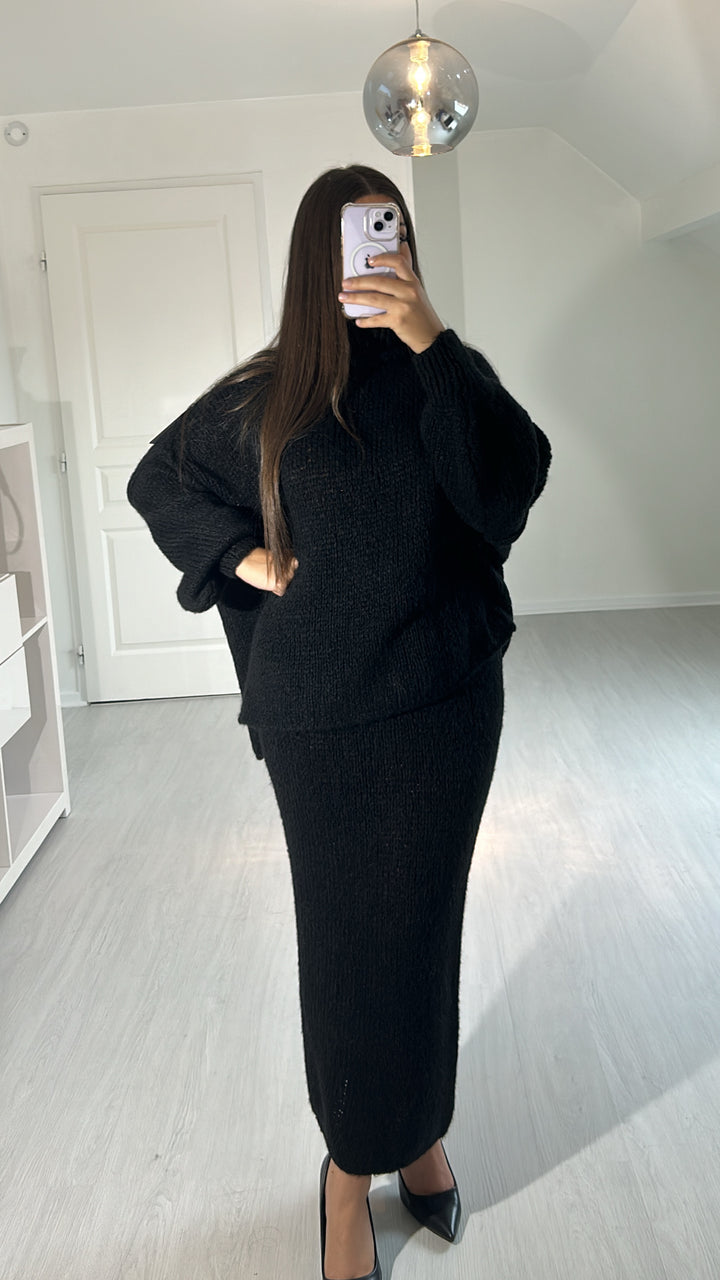 Ensemble Jupe en Laine Shadia - Noir